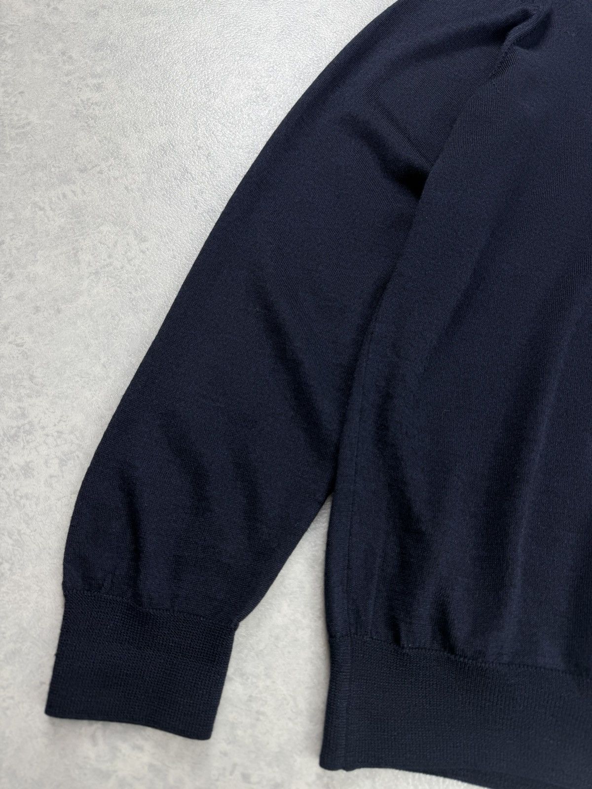 Gran Sasso Gran Sasso Wool/Silk V-Neck Knit Sweater Men’s Size L Size US L / EU 52-54 / 3 - 3 Thumbnail