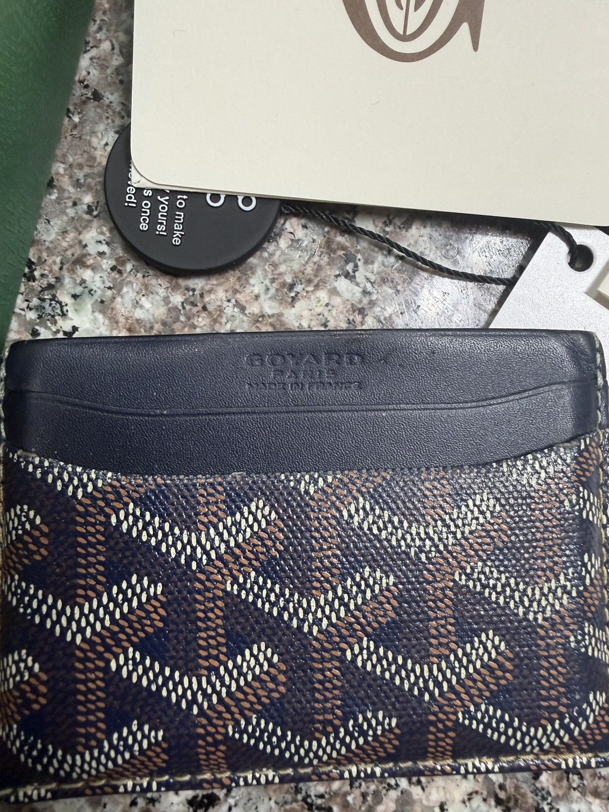 Goyard Goyard Navy Saint Sulpice Card Holder Size ONE SIZE - 1 Thumbnail