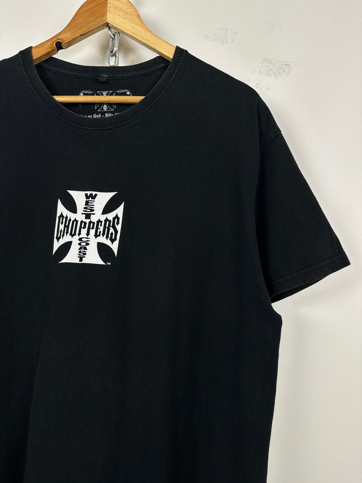 West Coast Choppers Vintage West Coast Choppers Faded Black T-Shirt Paul Walker Size US XL / EU 56 / 4 - 14 Thumbnail