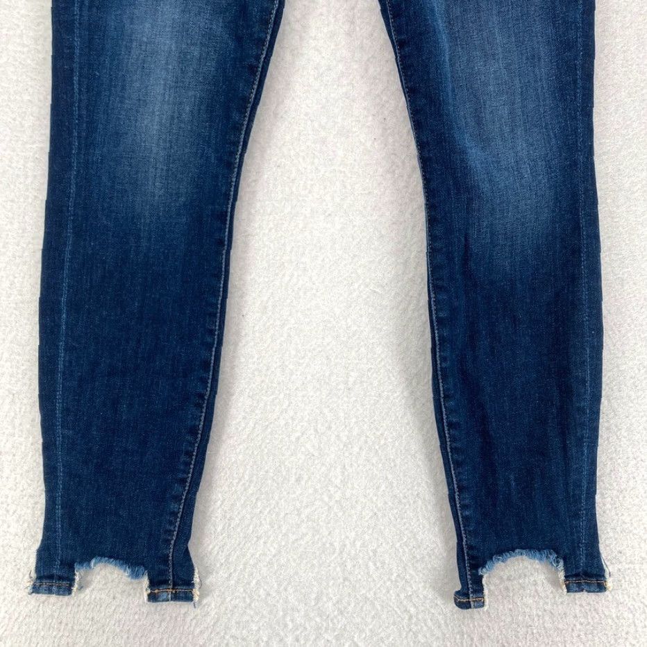 7 For All Mankind 7 For All Mankind Women's 27 Dark Wash Blue Stretch Denim Skinny Ankle Jeans Size 26" / US 2 / IT 38 - 4 Thumbnail