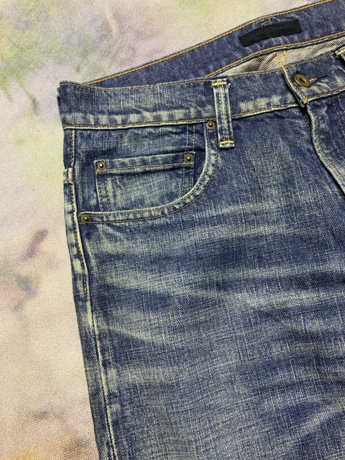 junhashimoto FLARE Junhashimoto Curve Leg Washed Denim Share Spirit LGB Size US 32 / EU 48 - 5 Thumbnail