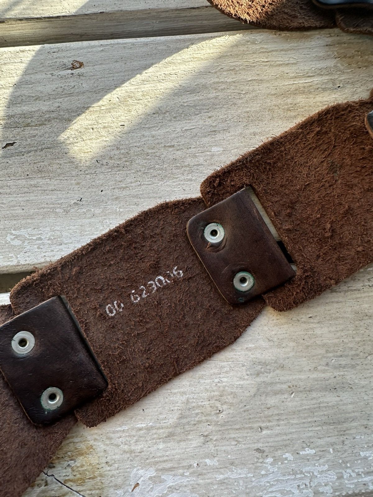 If Six Was Nine × Japanese Brand × Vintage Vintage Japanese Leather Punk Emo Rock Goth Y2K Drill belt Size ONE SIZE - 5 Thumbnail