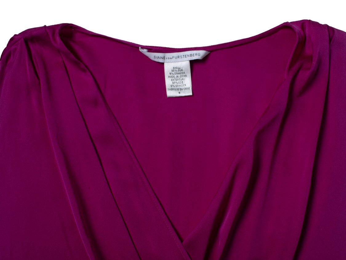 Diane von Furstenberg Diane Von Furstenberg, pink silk dress with belt Size M / US 6-8 / IT 42-44 - 5 Thumbnail