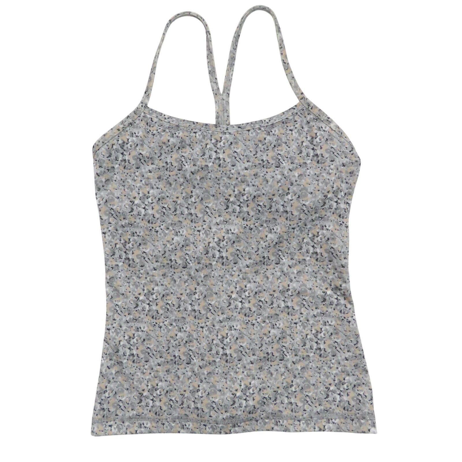 Lululemon Lululemon Gray Speckled Power Y Tank Size 4 Size S / US 4 / IT 40 - 6 Thumbnail