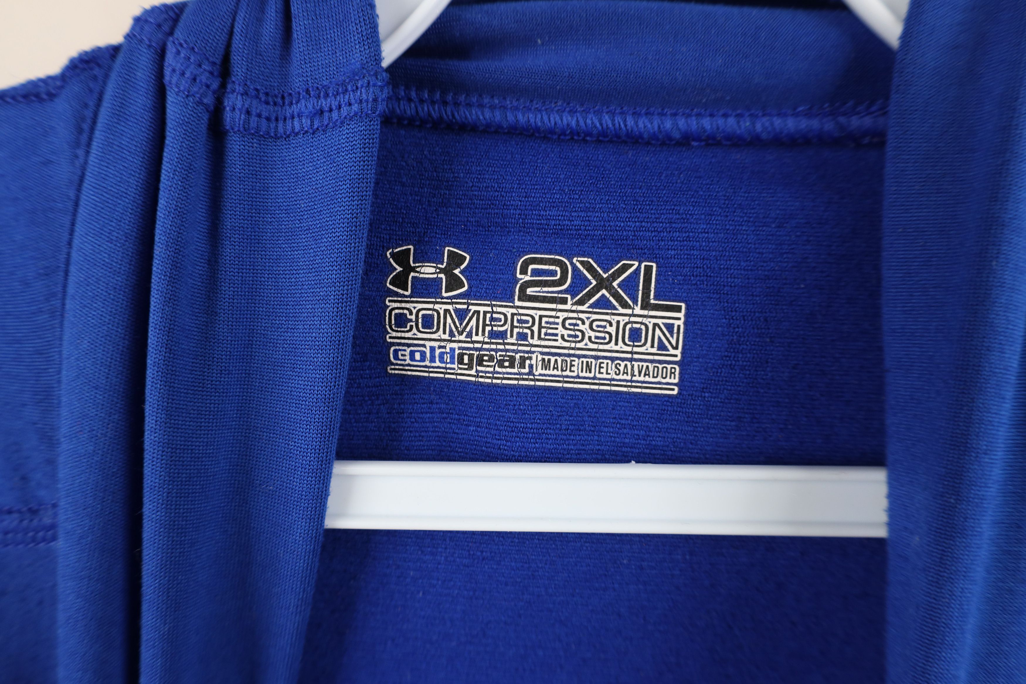 Under Armour Under Armour ColdGear Compression Mock Neck T-Shirt Blue Size US XXL / EU 58 / 5 - 5 Thumbnail