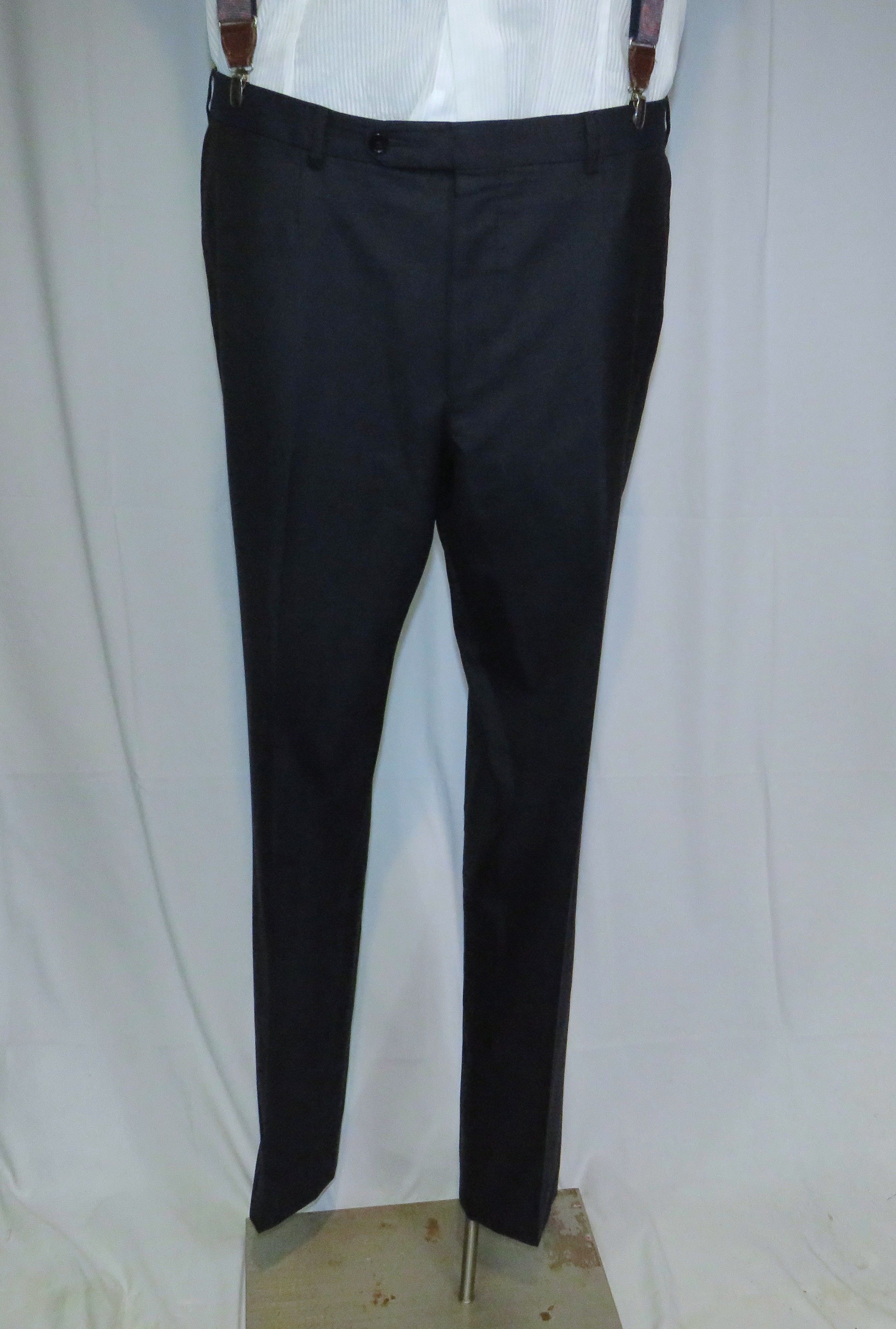 Ermenegildo Zegna Su Misura Exclusive 15milmil15 Navy Three Piece Suit 46L Size 46L - 14 Thumbnail