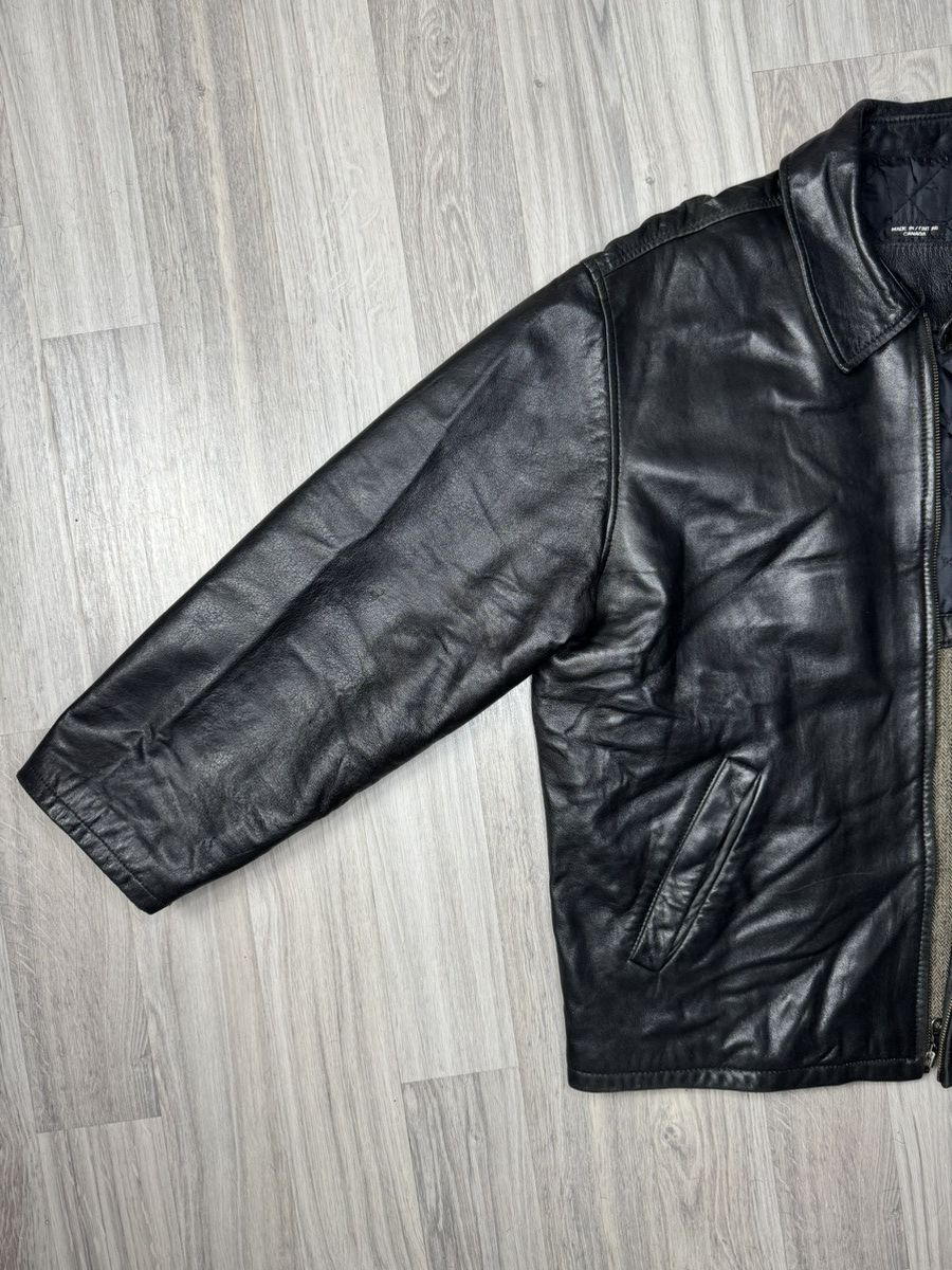 Genuine Leather Rockport 80s 90s Vintage Baggy Detroit Leather Jacket Size US M / EU 48-50 / 2 - 6 Thumbnail