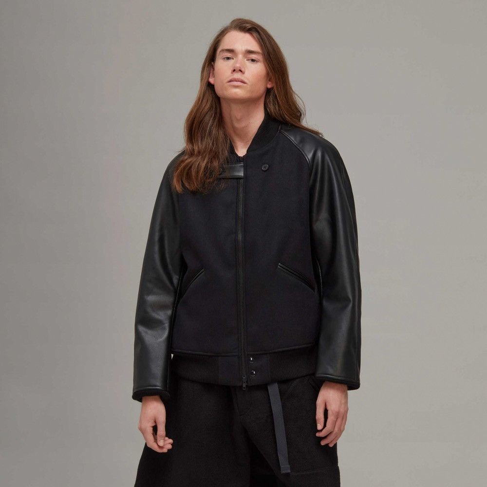 Yohji Yamamoto Y-3 CLASSIC VARSITY JACKET - BLACK Size US L / EU 52-54 / 3 - 1 Thumbnail