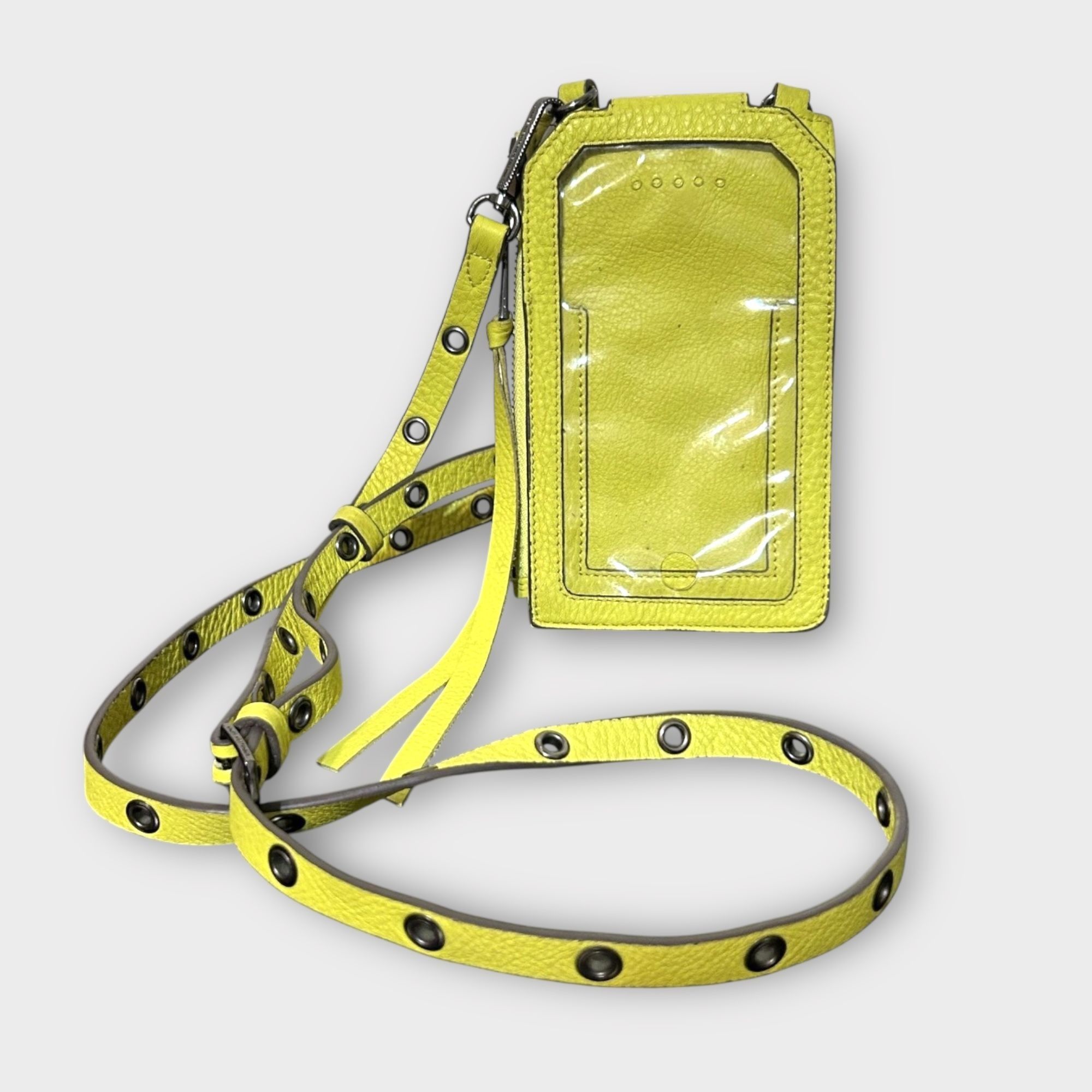 Other Aimee Kestenberg Leather Phone Crossbody Bag Neon Yellow Tr Size ONE SIZE - 1 Thumbnail