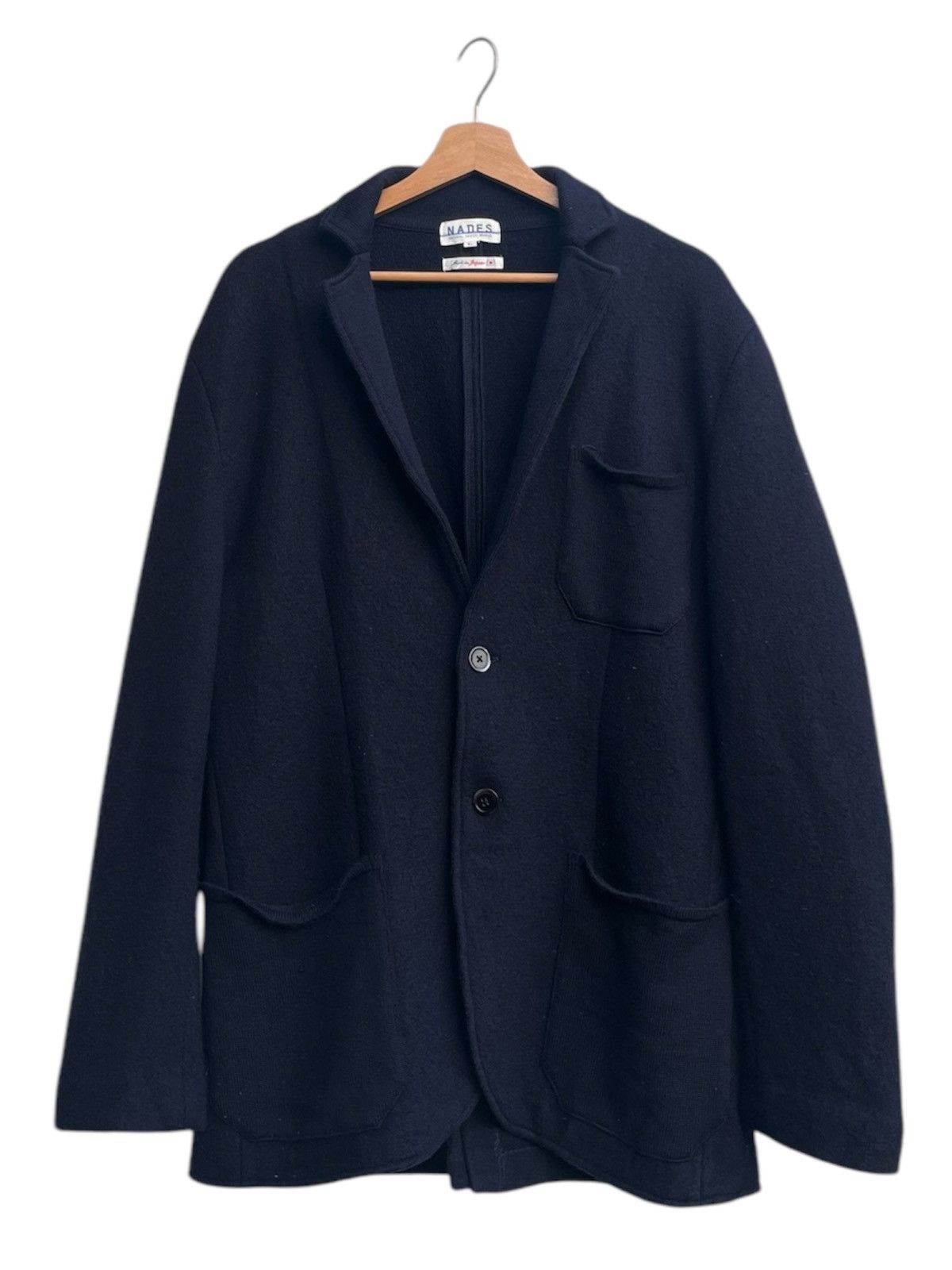 Japan Blue × Japanese Brand Vintage NADES Natural Design Studio Wool Jacket Size US L / EU 52-54 / 3 - 1 Thumbnail