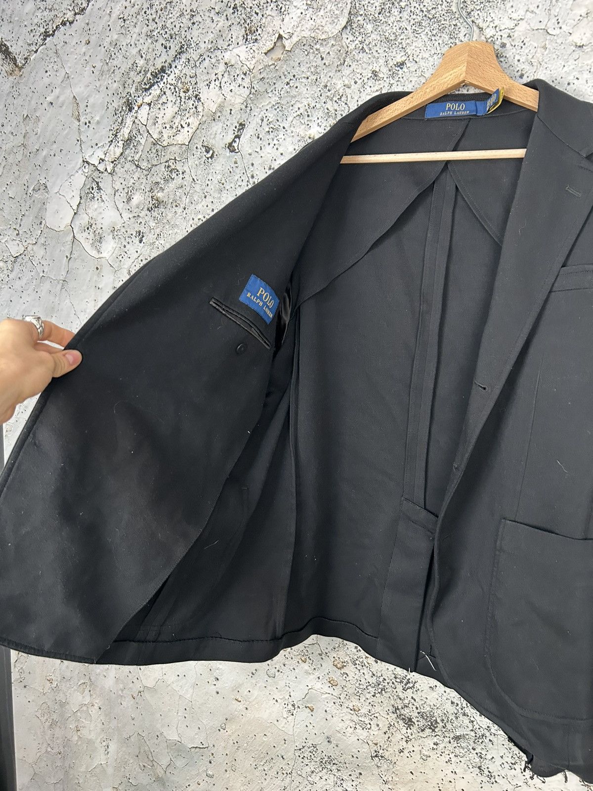 Polo Ralph Lauren Polo Ralph Lauren Black Avant Garde Blazer Luxury Size US XXL / EU 58 / 5 - 4 Thumbnail