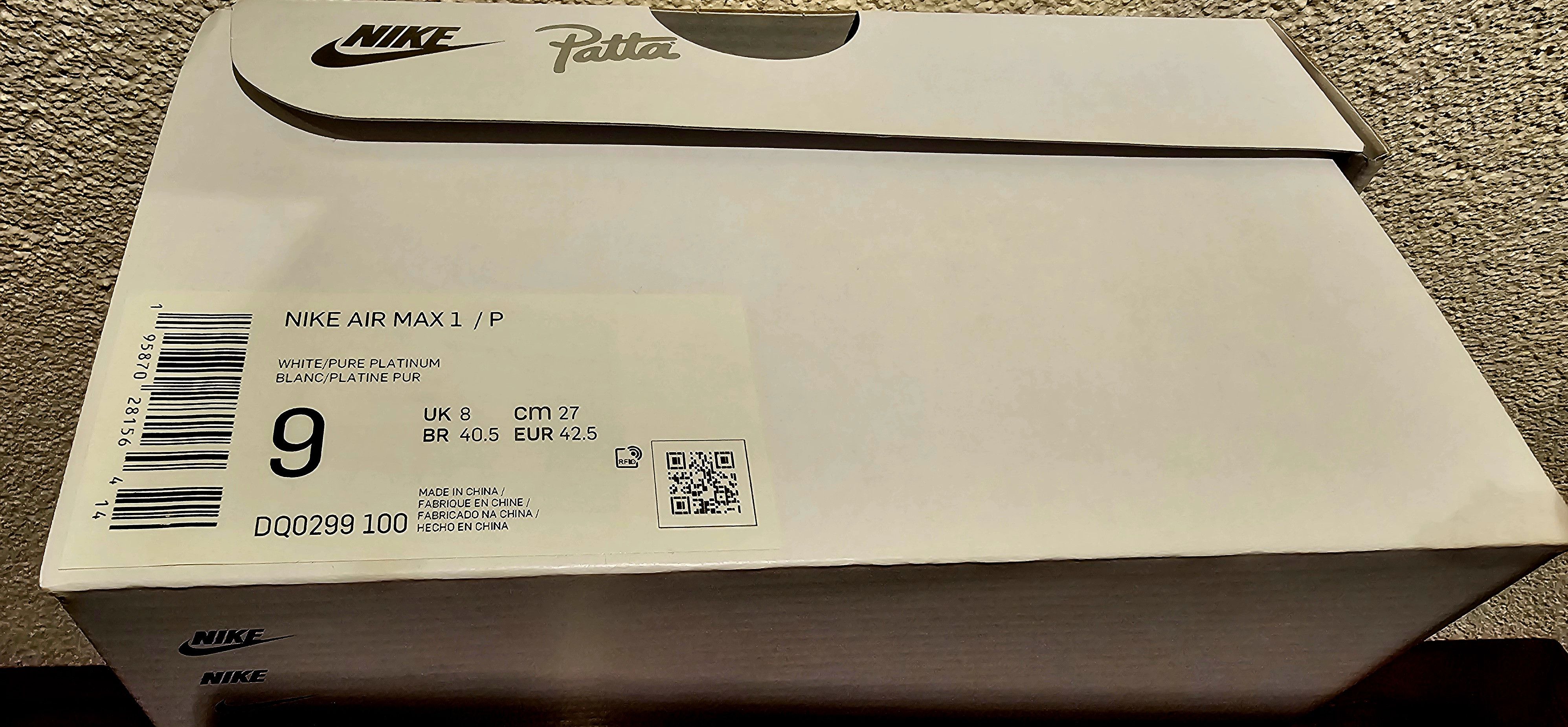Nike × Patta Nike Air Max 1 Patta Waves White Silver Size US 9 / EU 42 - 14 Thumbnail