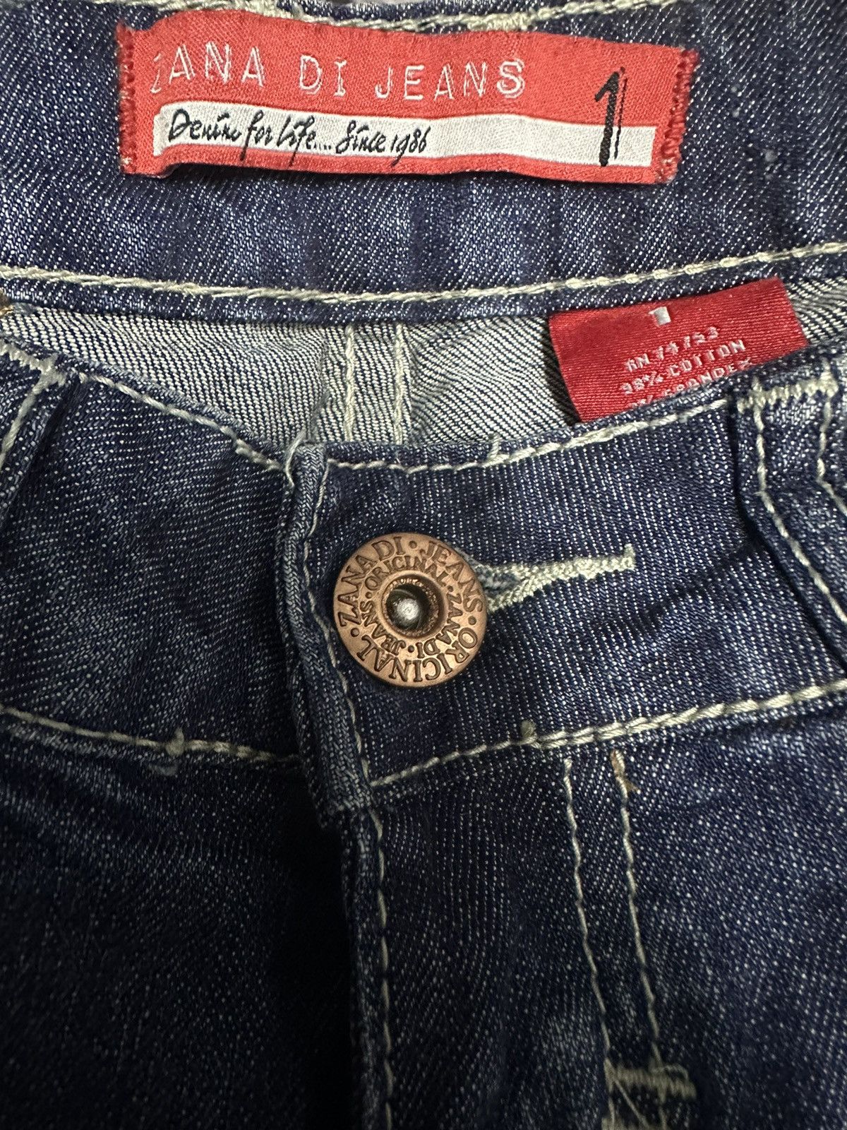 Other Vintage Zana Di Jeans Size 26" / US 2 / IT 38 - 7 Thumbnail