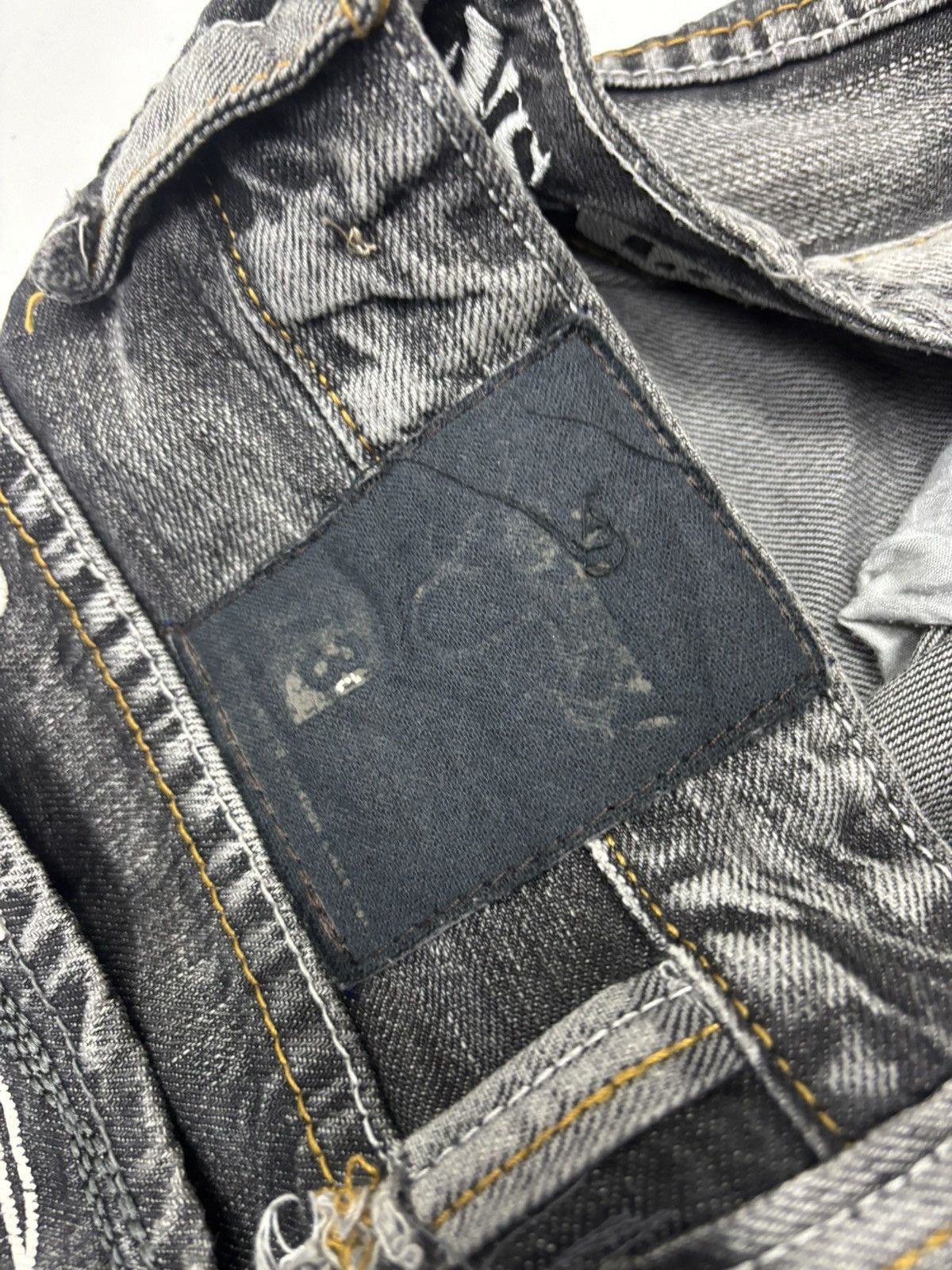 Hysteric Glamour × JNCO × Pepe Jeans 🔥VINTAGE PEPE JEANS BAGGY JEANS EMBROIDERY DISTRESSED DENIM Size US 36 / EU 52 - 12 Thumbnail
