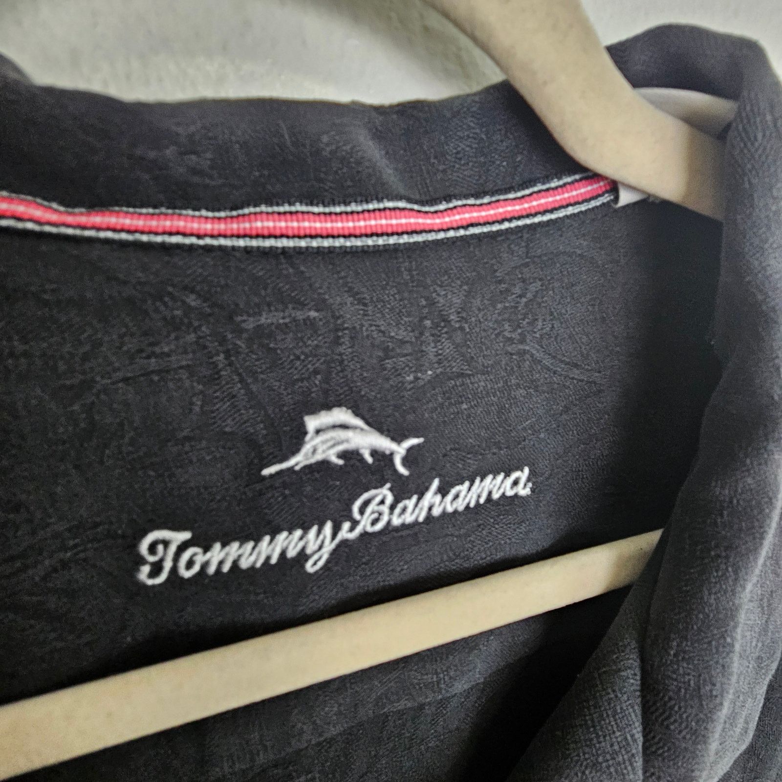 Tommy Bahama Tommy Bahama Silk Shirt Black Short Sleeve Button Front XXL Size US M / EU 48-50 / 2 - 6 Thumbnail