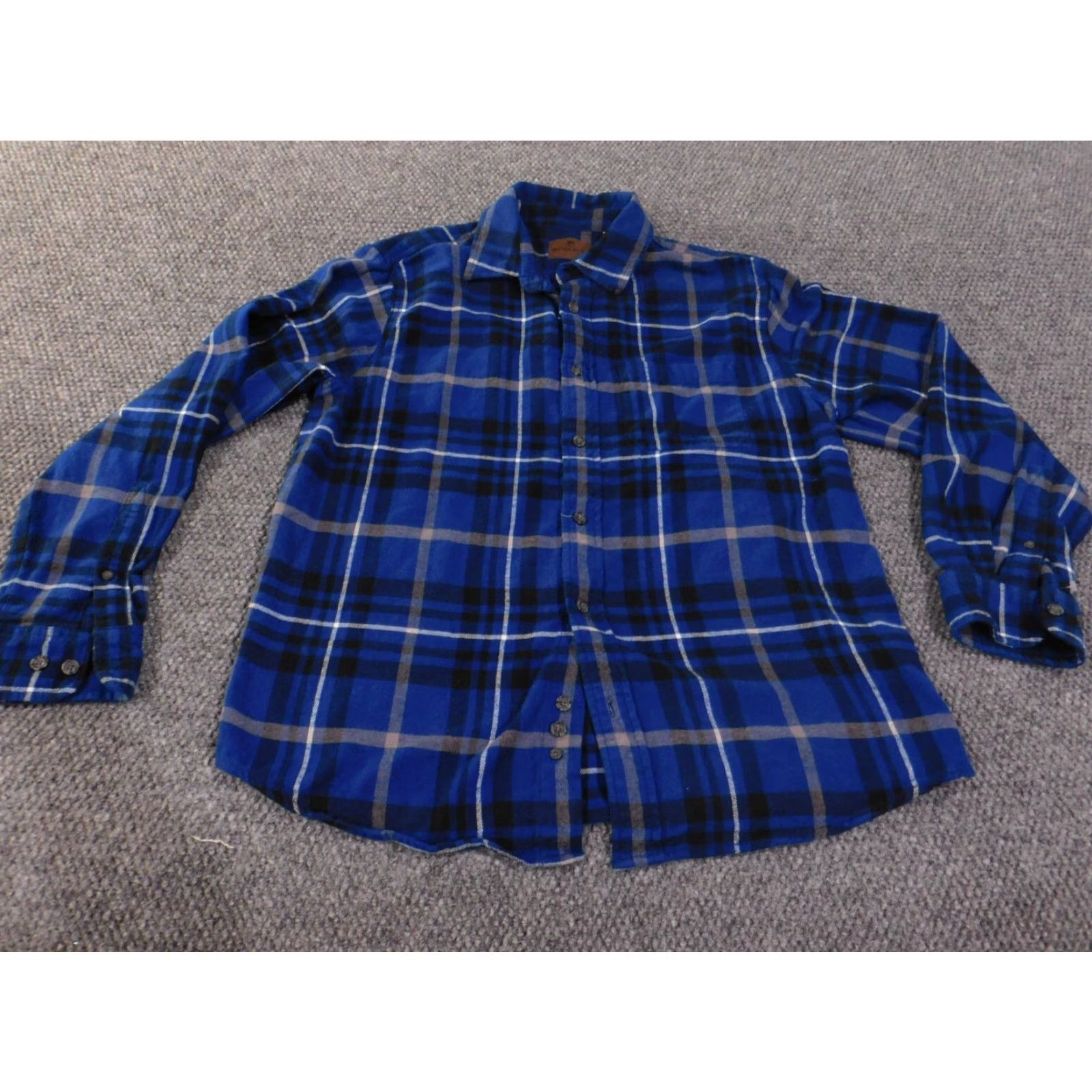 Vintage VINTAGE Woolrich Flannel Shirt Large Blue Mens Y2K Retro Button Up Outdoor Size US L / EU 52-54 / 3 - 2 Thumbnail