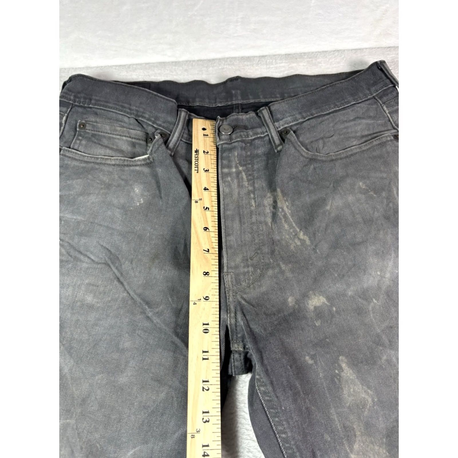 Levi's Levi's 541 Jeans Mens 34x32 Gray Athletic Taper Denim Pants Casual Size US 34 / EU 50 - 3 Thumbnail