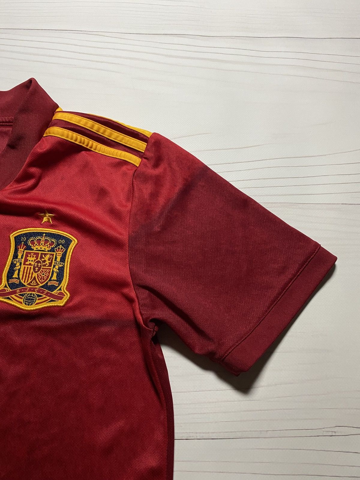 Adidas × Vintage Adidas Spain 2020 Home Soccer Football Y2k T Shirt Jersey Size US S / EU 44-46 / 1 - 7 Thumbnail