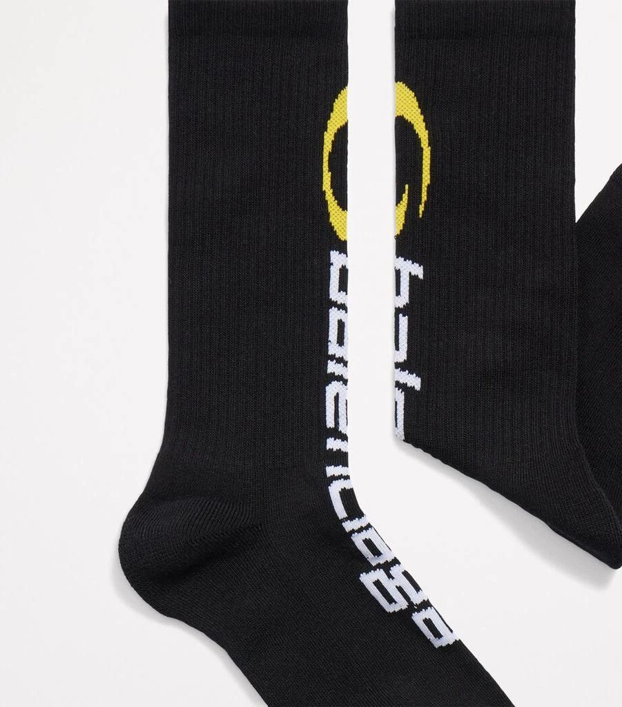Balenciaga o1tr1nto0426 Size: OS / Tracksuit Logo Socks in Black Size ONE SIZE - 2 Thumbnail