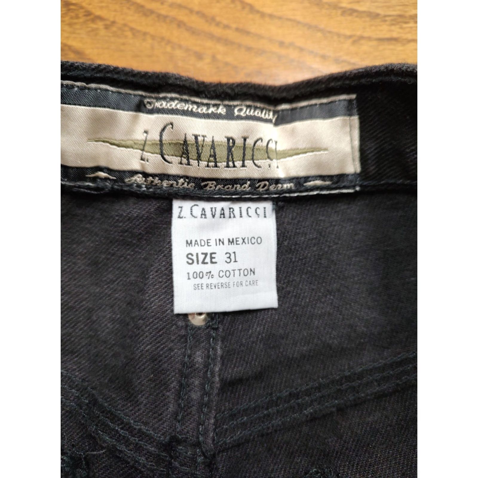 Denime VINTAGE Z Cavaricci Jeans Regular Fit Denim Black Womens 29x32 Zip 5-Pocket Stretch Classic Retro Y2K Vintage Shirt? Size 29" - 6 Thumbnail