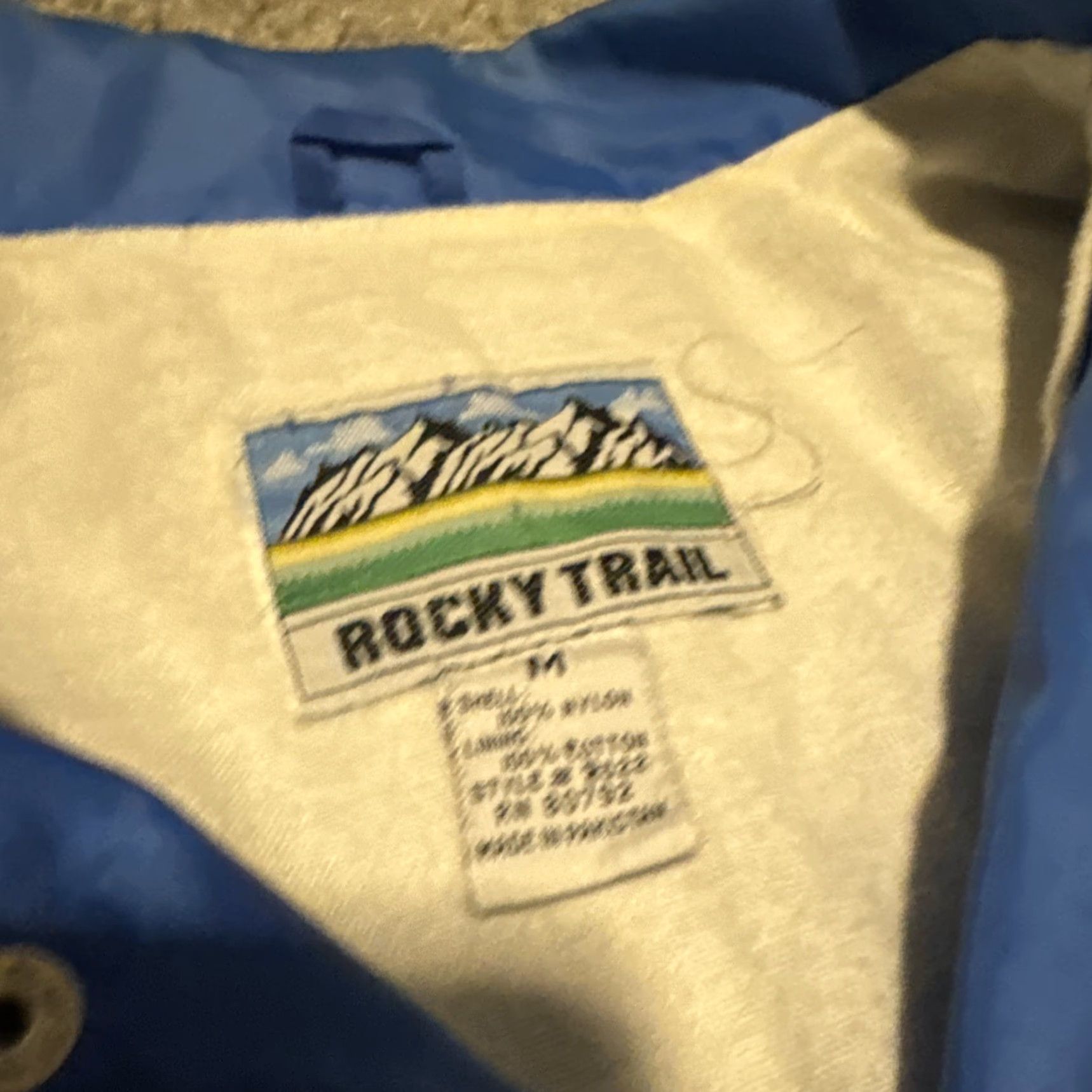 Vintage VINTAGE Rocky Trail Blue Windbreaker Jacket M Blue 80s Jacket Mens Snap Button Front Size US M / EU 48-50 / 2 - 3 Thumbnail
