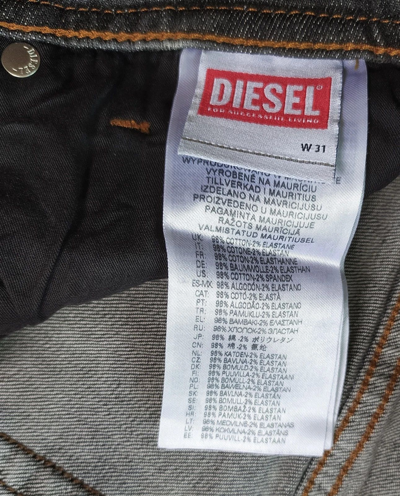 Diesel Diesel 1979 SLEENKER-R L.32 MENS JEANS SLTP/9750 Size US 31 - 8 Thumbnail