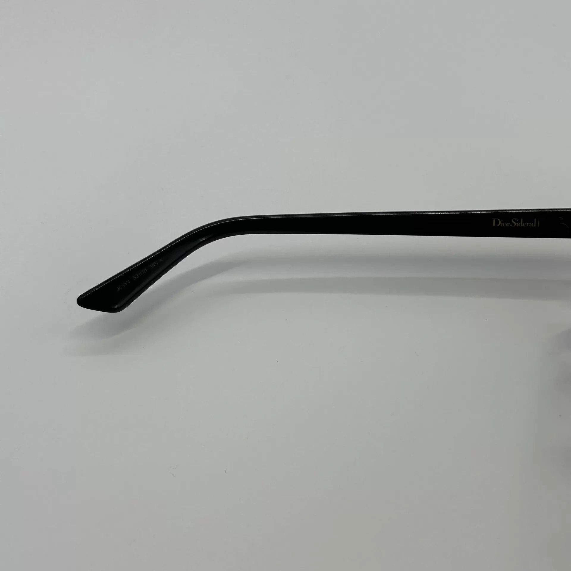 Dior Dior Black Oval Side Dior Logo Sunglasses Size ONE SIZE - 4 Thumbnail