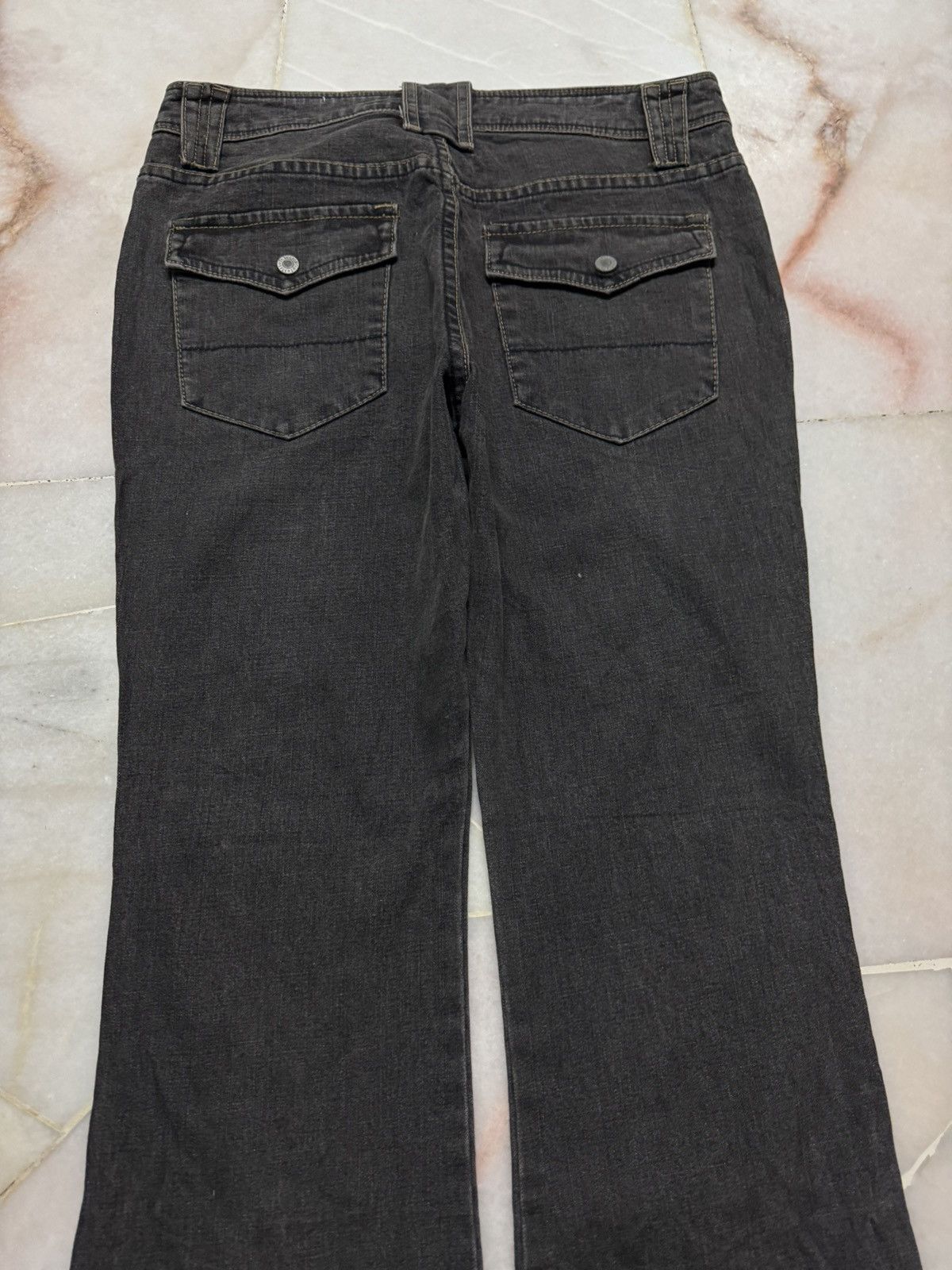 Tornado Mart 💥BELL BOTTOM BUSHPANTS KAPITAL STYLE BLACK JEANS Size US 28 / EU 44 - 10 Thumbnail