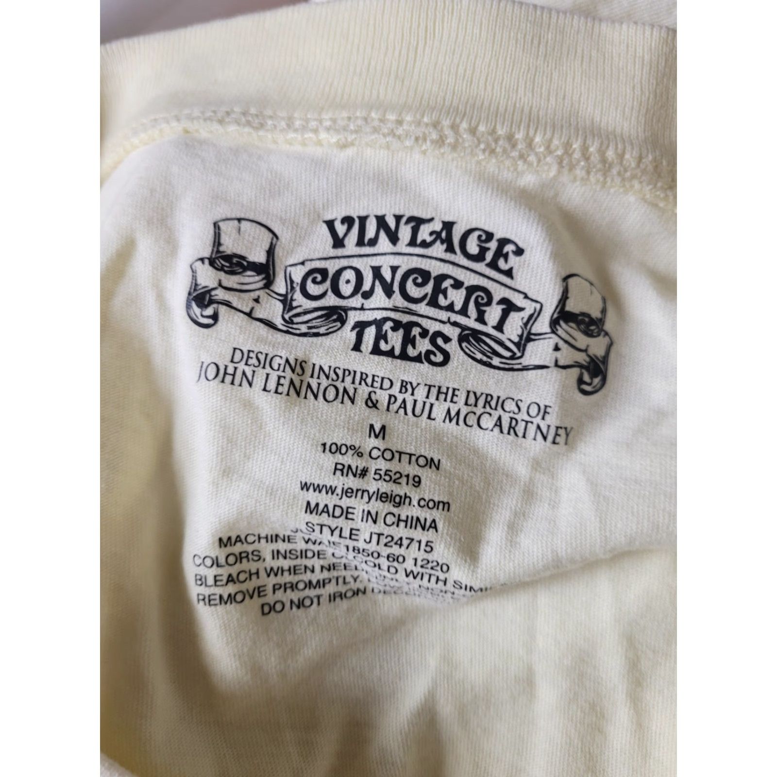 Vintage VINTAGE Womens The Beatles Can't Buy Me Love Long Sleeve T Shirt M Ivory Lennon McCartney Size M / US 6-8 / IT 42-44 - 3 Thumbnail