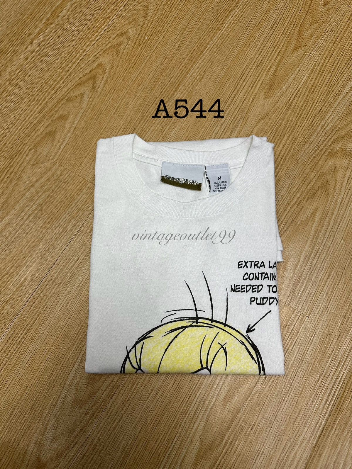 Warner Bros Tweety Warner Bros Vintage Tshirt A544 Size US M / EU 48-50 / 2 - 11 Thumbnail