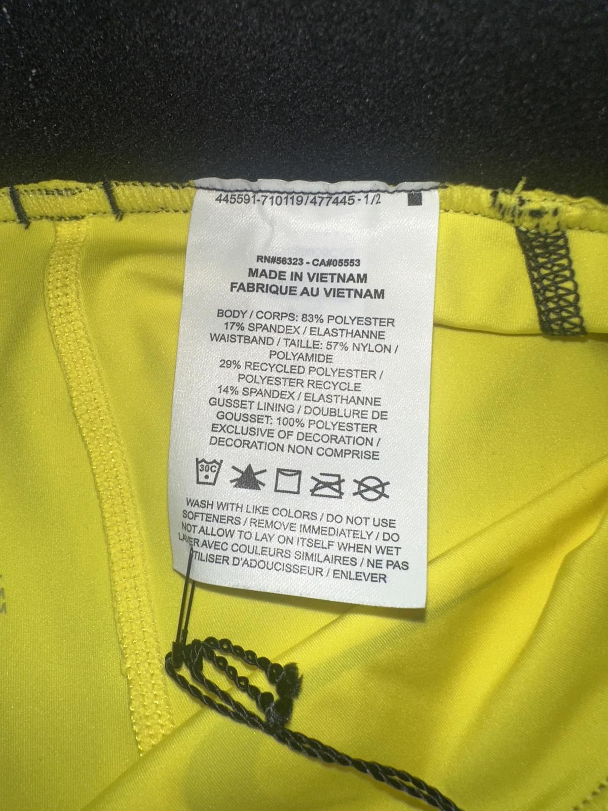 Nike OFF-WHITE x Nike Women's Training Shorts Opti Yellow Size 25" / US 0 / IT 36 - 9 Thumbnail