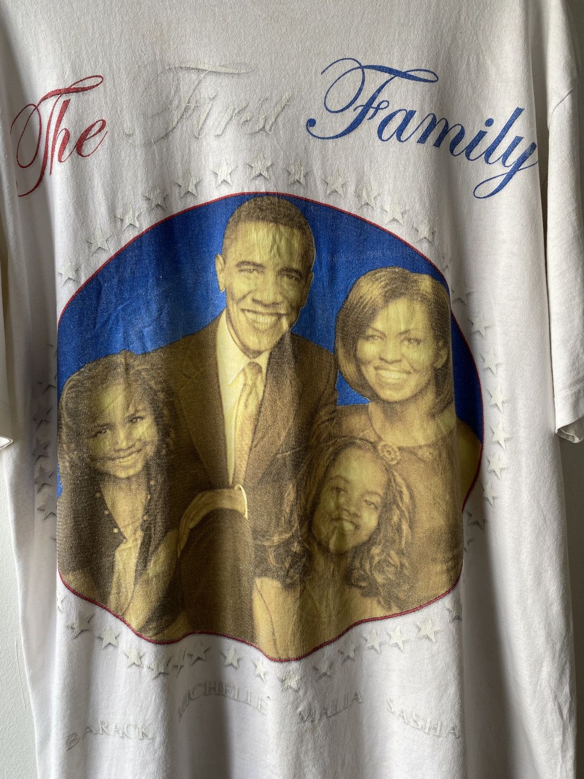 President's × Rap Tees × Vintage 2000s Barack Obama The First Family Photo Print Tee Size US XXL / EU 58 / 5 - 5 Thumbnail