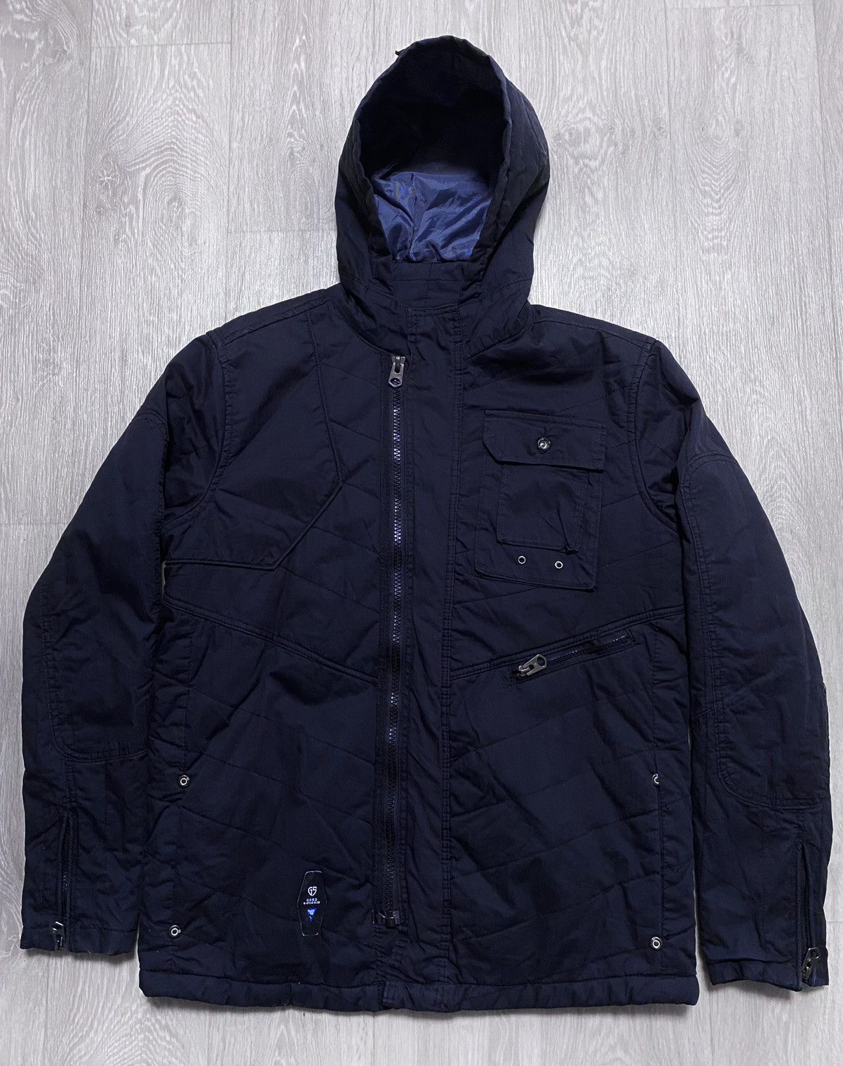 G-Star G-Star Raw Denim Big Print Multipocket Black Hooded Jacket Size US XL / EU 56 / 4 - 3 Thumbnail
