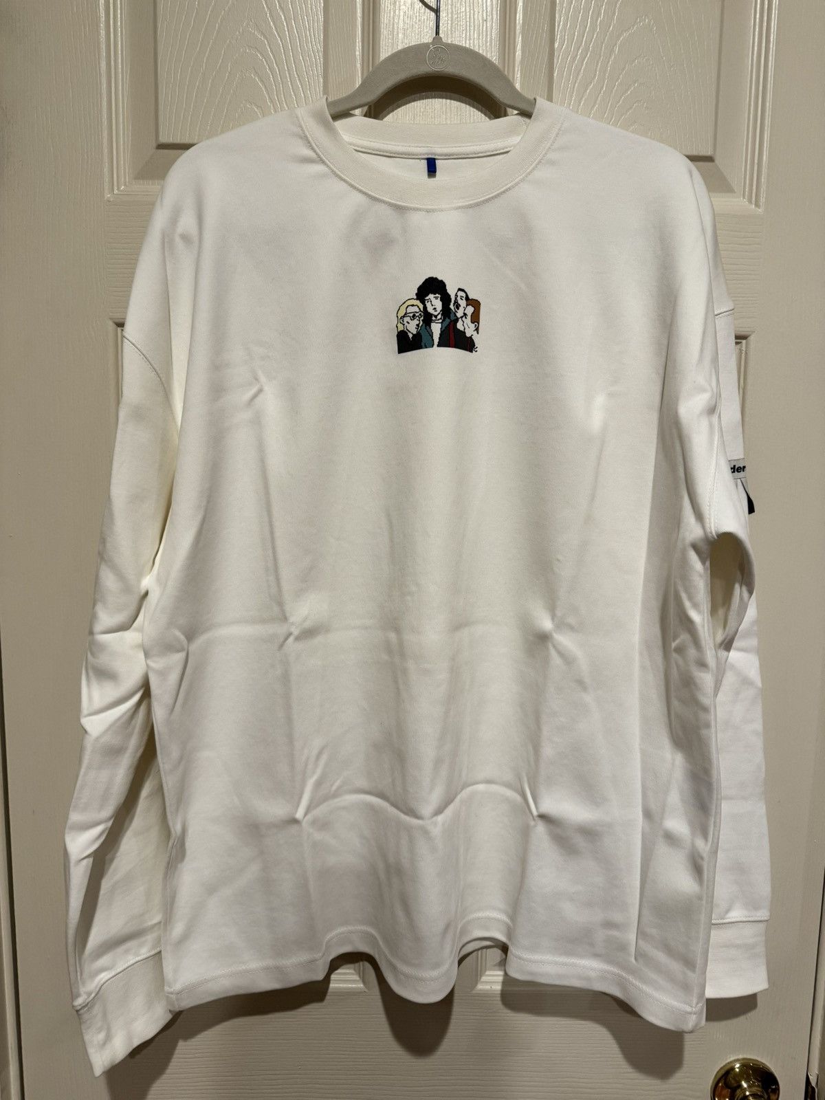 image of Ader Error Queen Long Sleeve in White, Men's (Size XL)