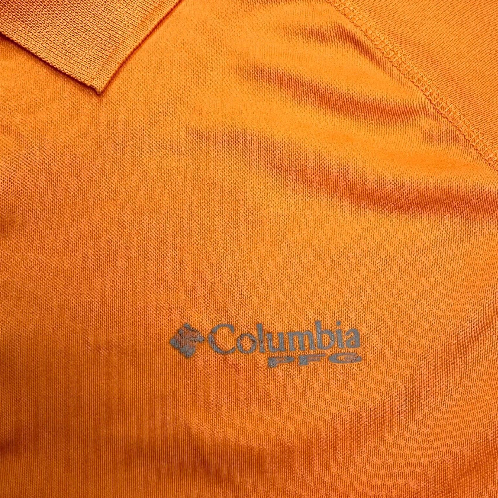 Vintage Columbia PFG Omni-Shade Perfect Cast Polo Shirt Mens XL Orange Short Sleeve Fish Outdoor Sports Shirt Ocean/Field Style Size US XL / EU 56 / 4 - 4 Thumbnail