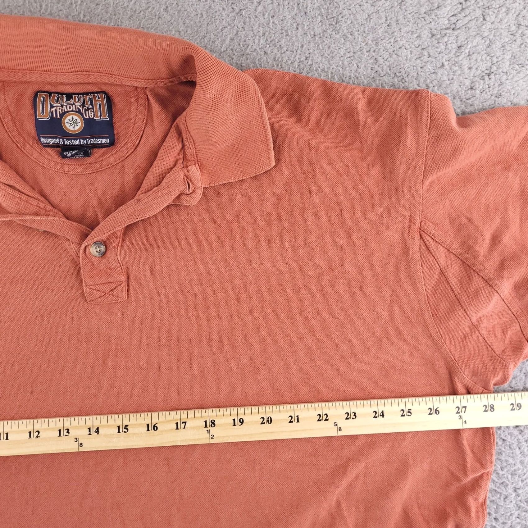 CO Duluth Shirt Mens 2XL Orange Polo Work Knit Heavyweight Vintage DockTrading Co Size US XXL / EU 58 / 5 - 6 Thumbnail