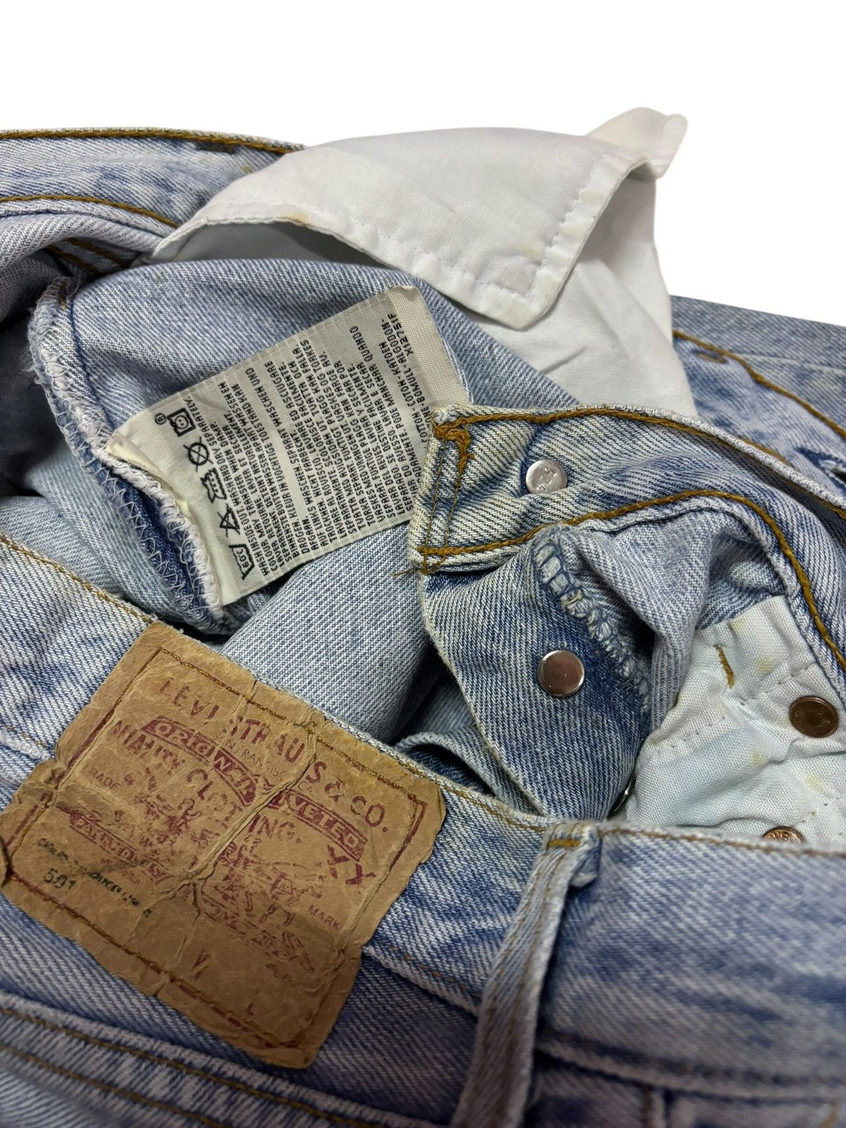 Levi's Vtg 80s Levis 501 Jeans Size US 32 / EU 48 - 8 Thumbnail