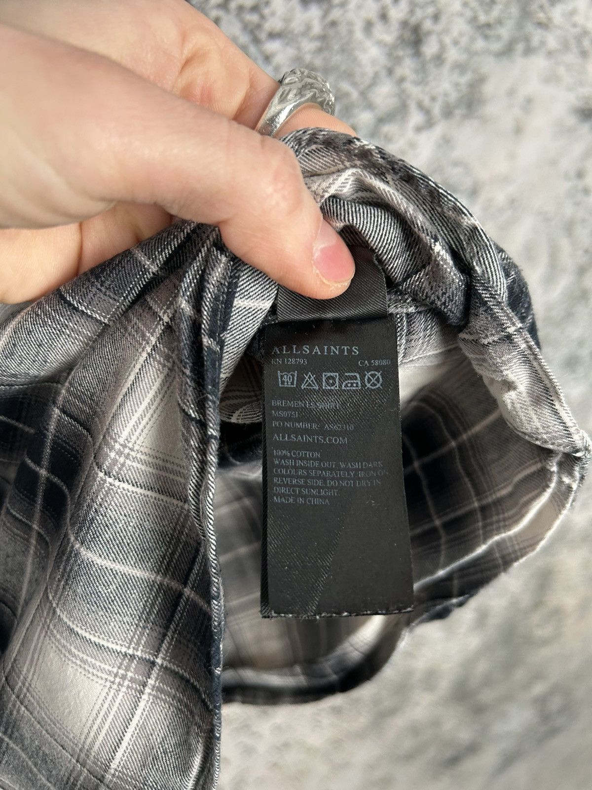Allsaints Vintage Allsaints Tartan Shirt Checkered Designer Streetwear Size US L / EU 52-54 / 3 - 8 Thumbnail