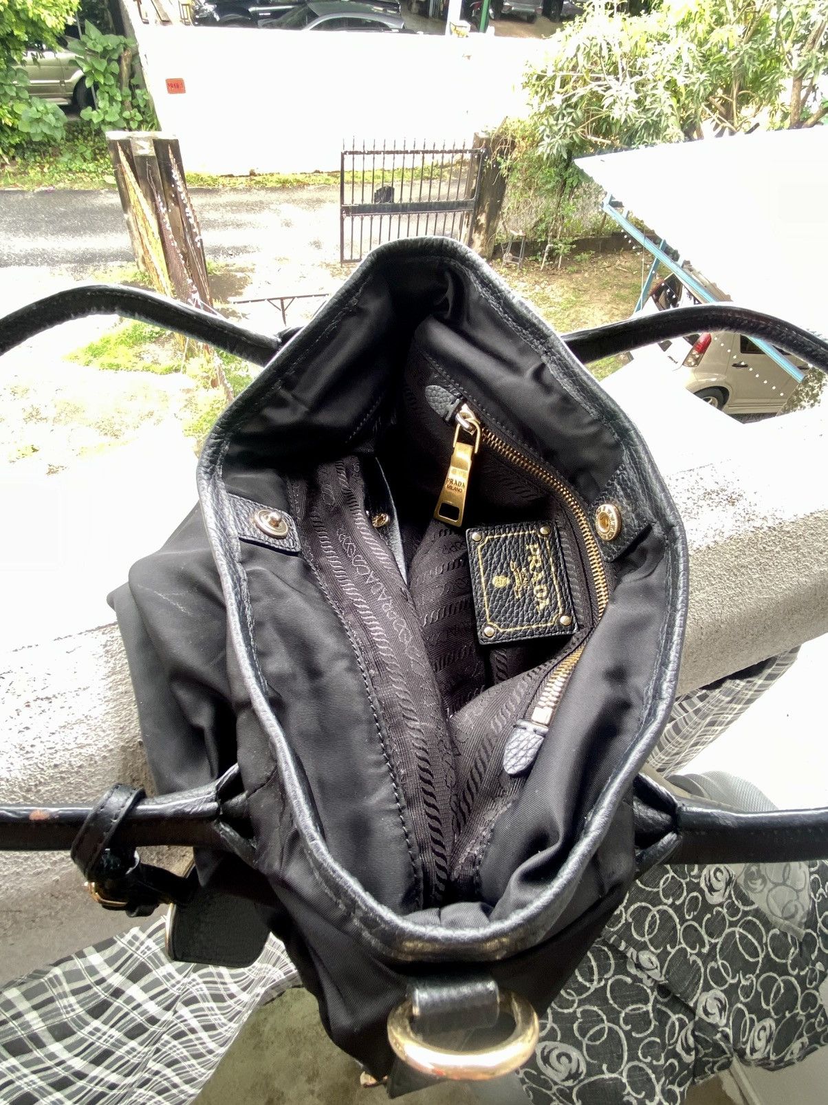 Prada PRADA Made In Italy Shoulder Bag material Leather and nylon Size ONE SIZE - 9 Thumbnail