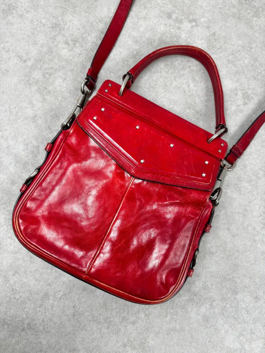 Yves Saint Laurent AW2002 Yves Saint Laurent Red Leather Shoulder Bag Size ONE SIZE - 5 Thumbnail