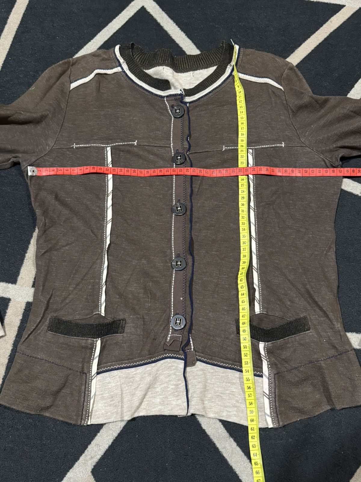 Le Grande Bleu (L.G.B.) Japanese Trunk Hiroko Koshino Sweater Button Lgb style Size US S / EU 44-46 / 1 - 4 Thumbnail
