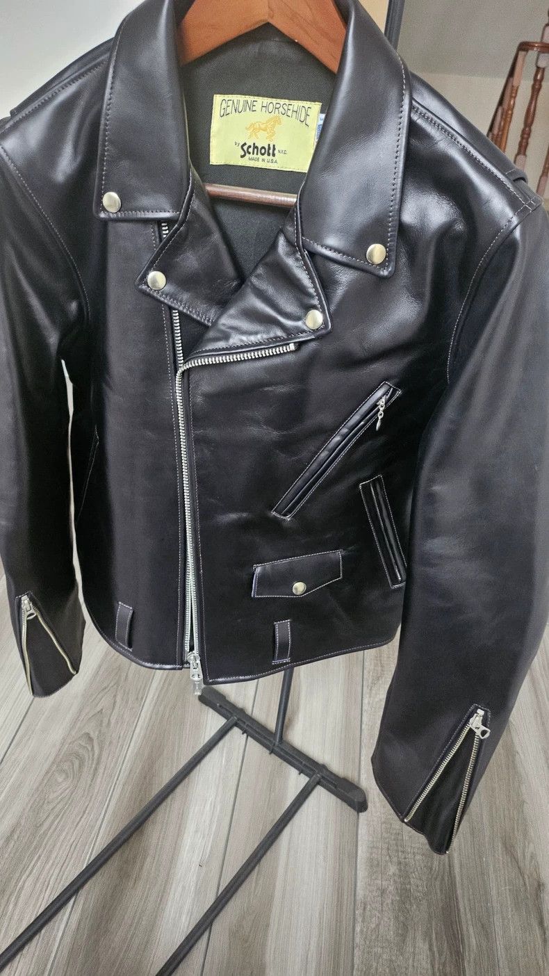 Schott Schott Horseskin locomotive leather coat Size US L / EU 52-54 / 3 - 2 Thumbnail