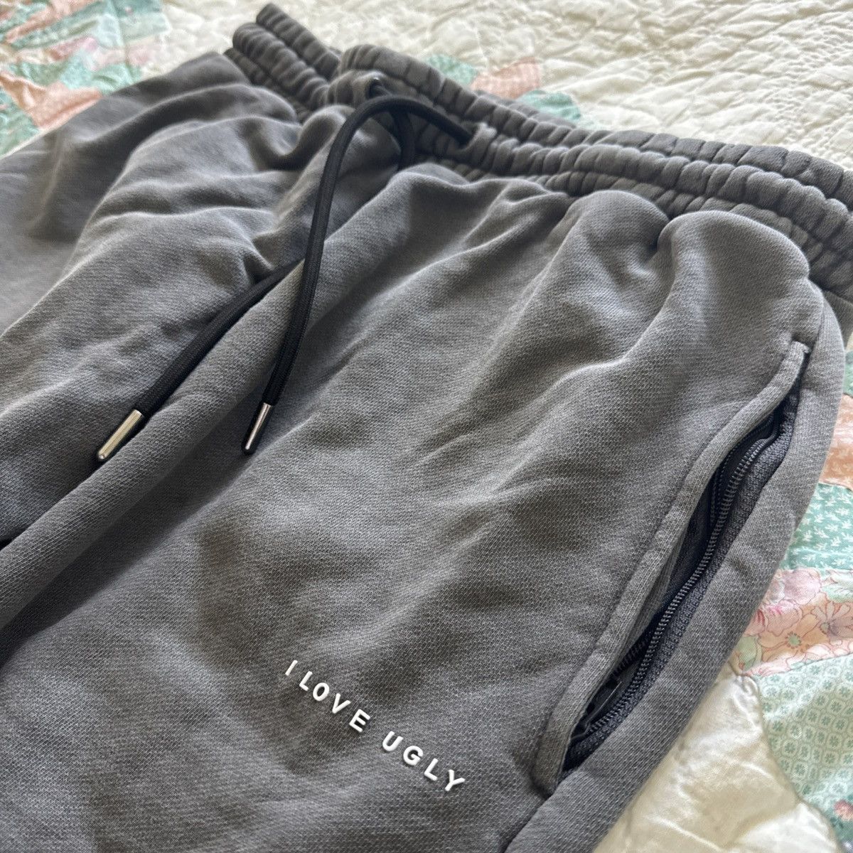 I Love Ugly I Love Ugly Sweat Pants Grey Medium Size US 31 - 3 Thumbnail