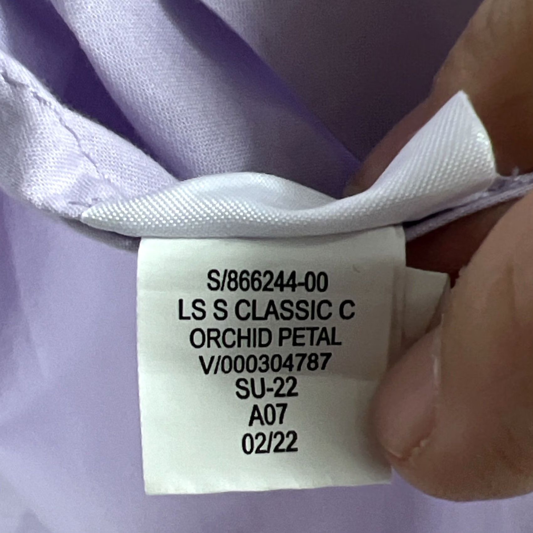 Banana Republic Banana Republic Women M Orchid Petal Lilac 100% Cotton Button Front Shirt Size M / US 6-8 / IT 42-44 - 4 Thumbnail