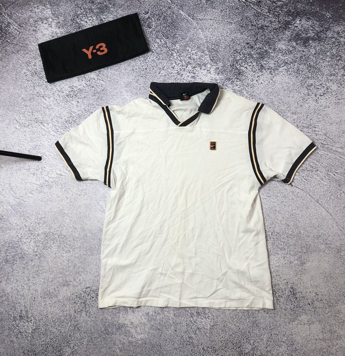 Nike Polo men’s Nike vintage y2k drill size Xl dri-fit usa Size US XL / EU 56 / 4 - 1 Thumbnail