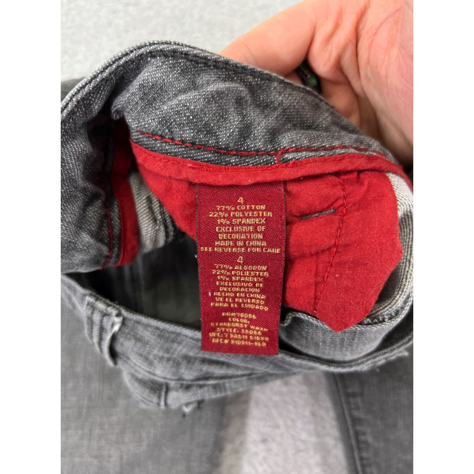 Denime OOH LA LA Jeans Women 4 Gray Denim Bootcut 29x29 Stretch Embroidered 5-Pocket Zip Mid Rise Regular Cotton Blend Brown? Size 27" / US 4 / IT 40 - 5 Thumbnail