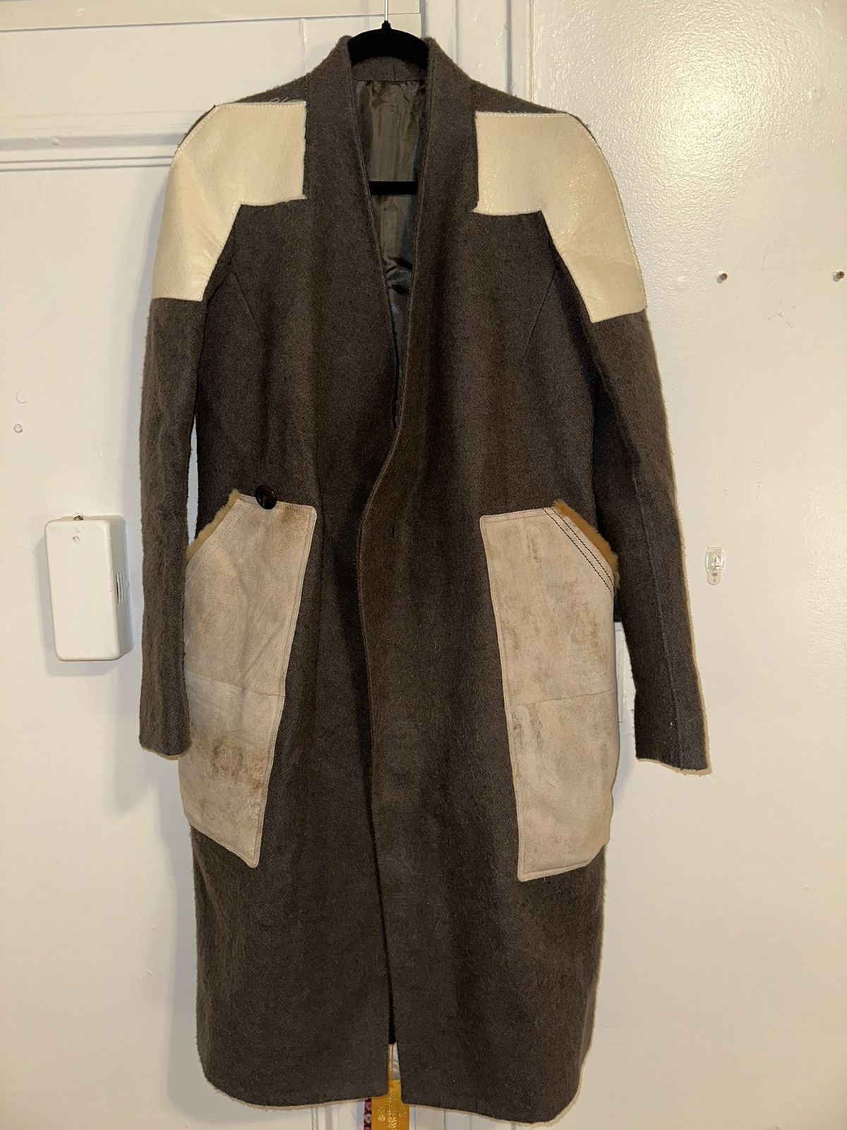 image of Rick Owens Ricks Owens Sisyphus Sample/runway Coat F/w 18 in Brown, Women's (Size XS)