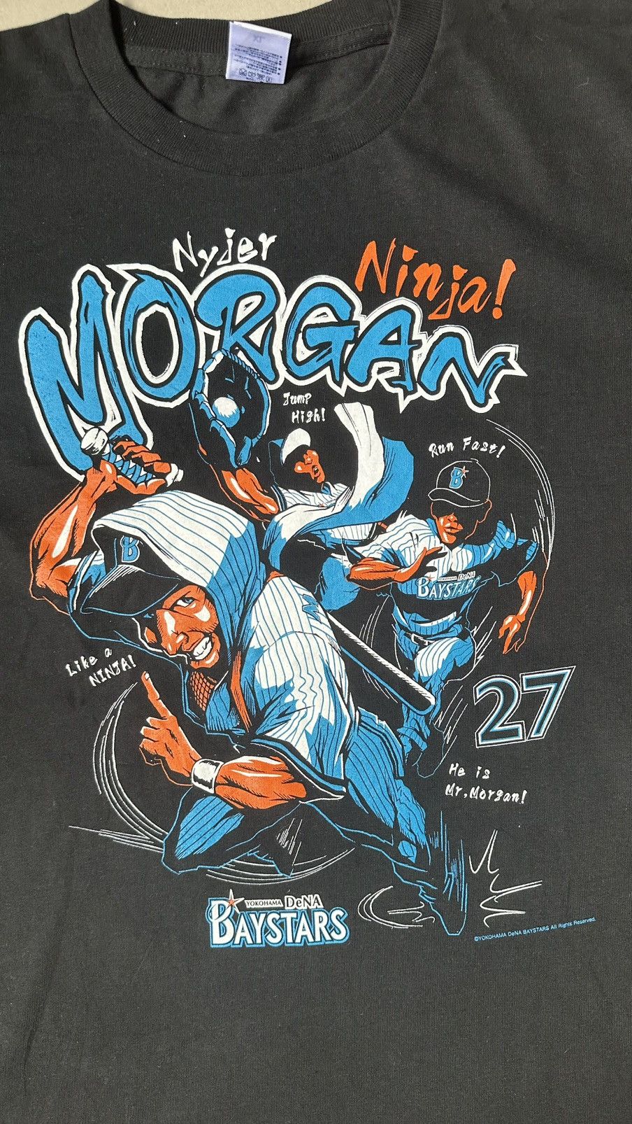 Vintage VINTAGE NYJER MORGAN NINJA BAYSTAR TEE Size US L / EU 52-54 / 3 - 2 Thumbnail