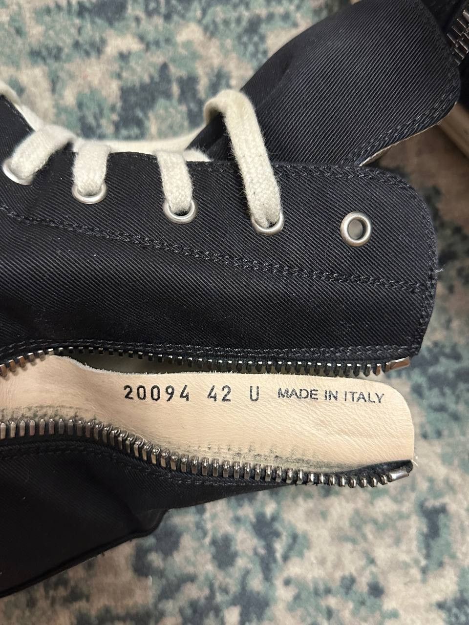 Rick Owens Drkshdw Rick Owens DRKSHDW Canvas Ramones High Tops Size US 9 / EU 42 - 4 Thumbnail