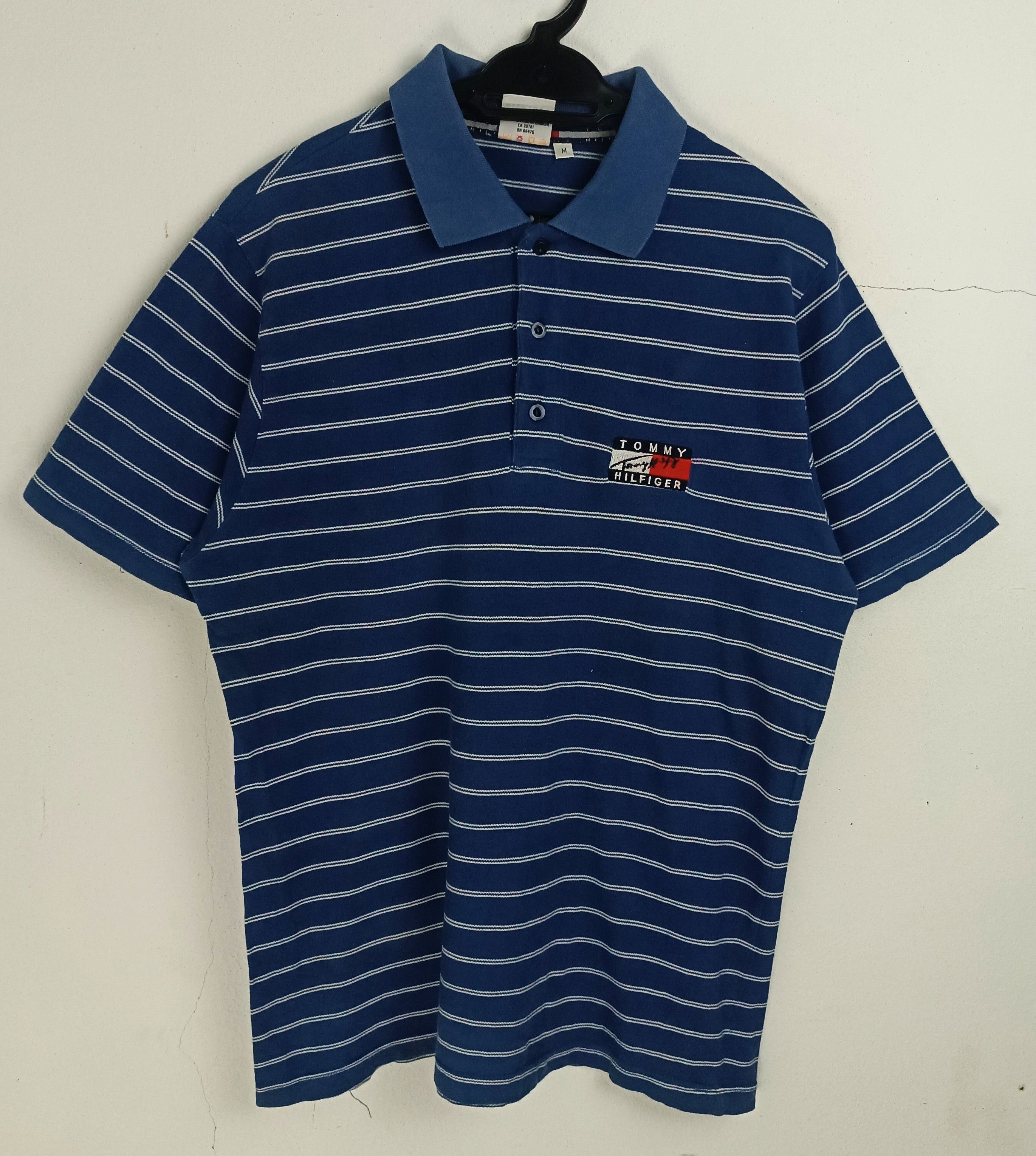 Tommy Hilfiger VINTAGE TOMMY HILFIGER STRIPE POLOS VERY RARE BLUE Size US M / EU 48-50 / 2 - 3 Thumbnail